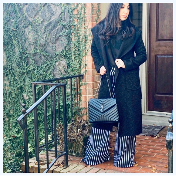 ✨LAST✨PARIS✨Chic Black Belted Boucle belted coat - Picture 3 of 8